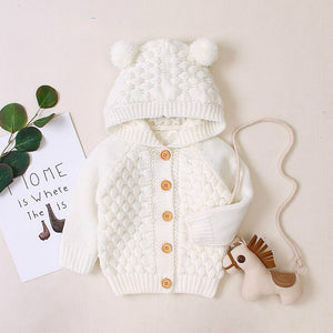 Children's solid color Sweater