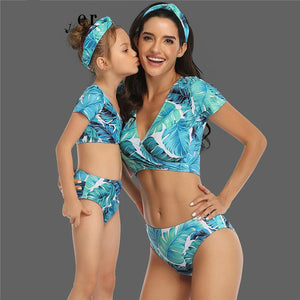 Mother and daughter swimwear